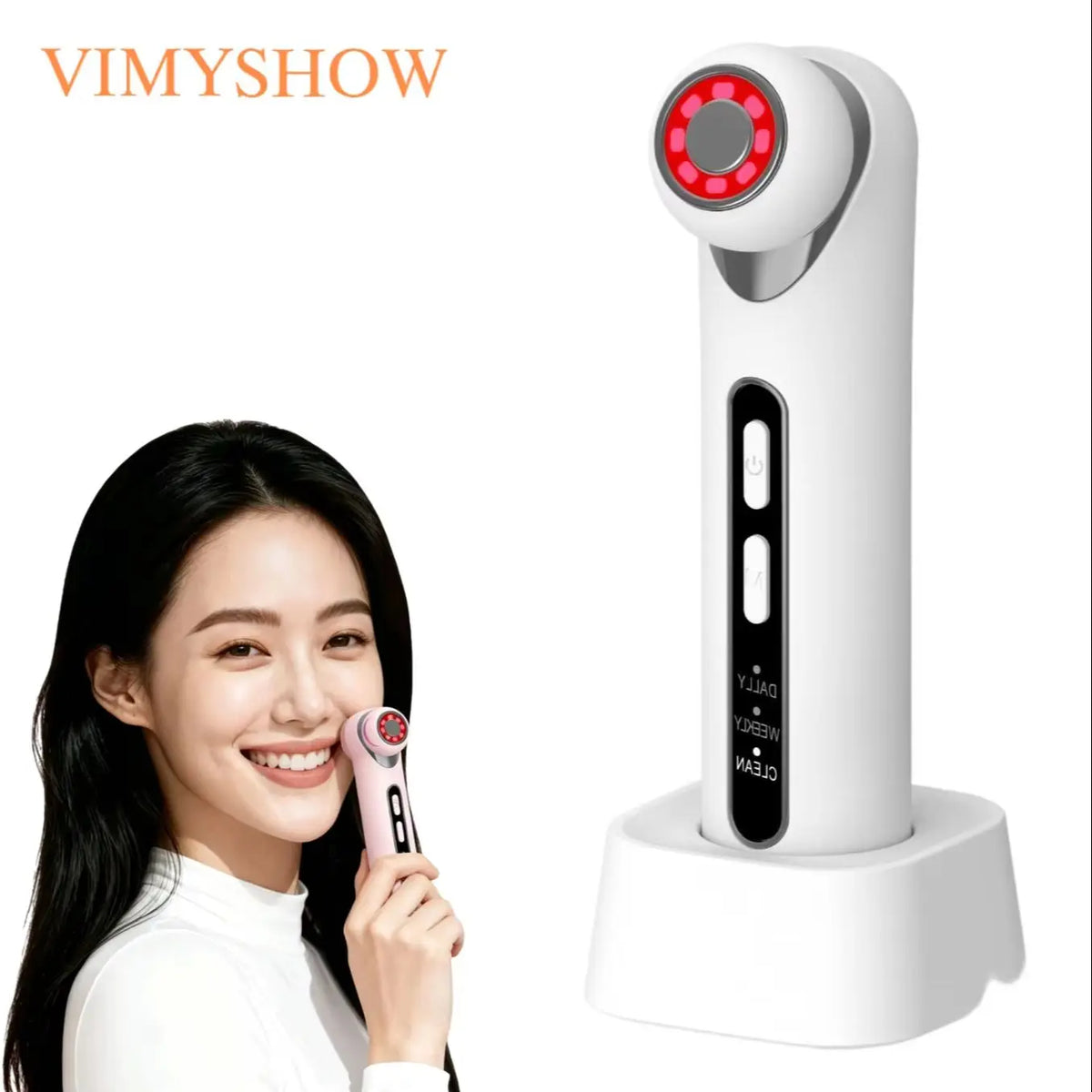 3-in-1 LED Photon Eye Facial Massager for Puffiness and Dark Circles