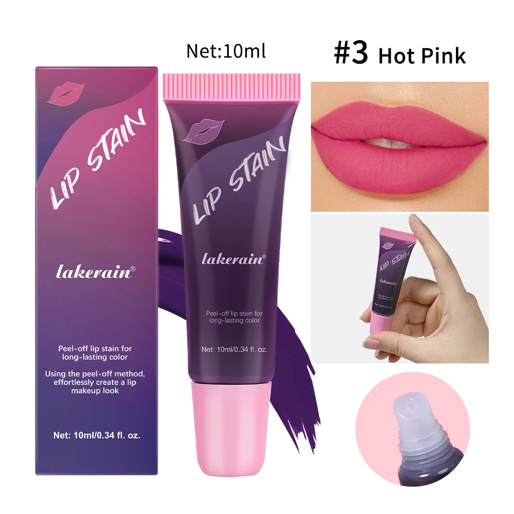 Waterproof Peel-Off Lip Stain Matte Tint