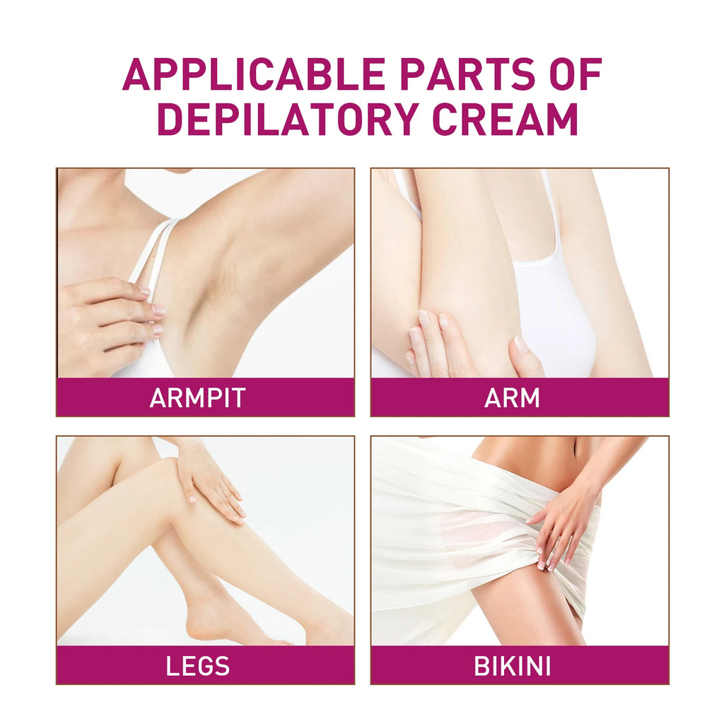 Painless Gentle Hair Removal Cream for Men and Women