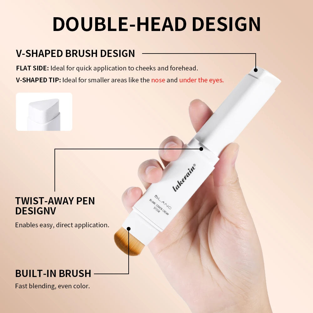 Color-Changing Foundation Stick with Built-in Brush