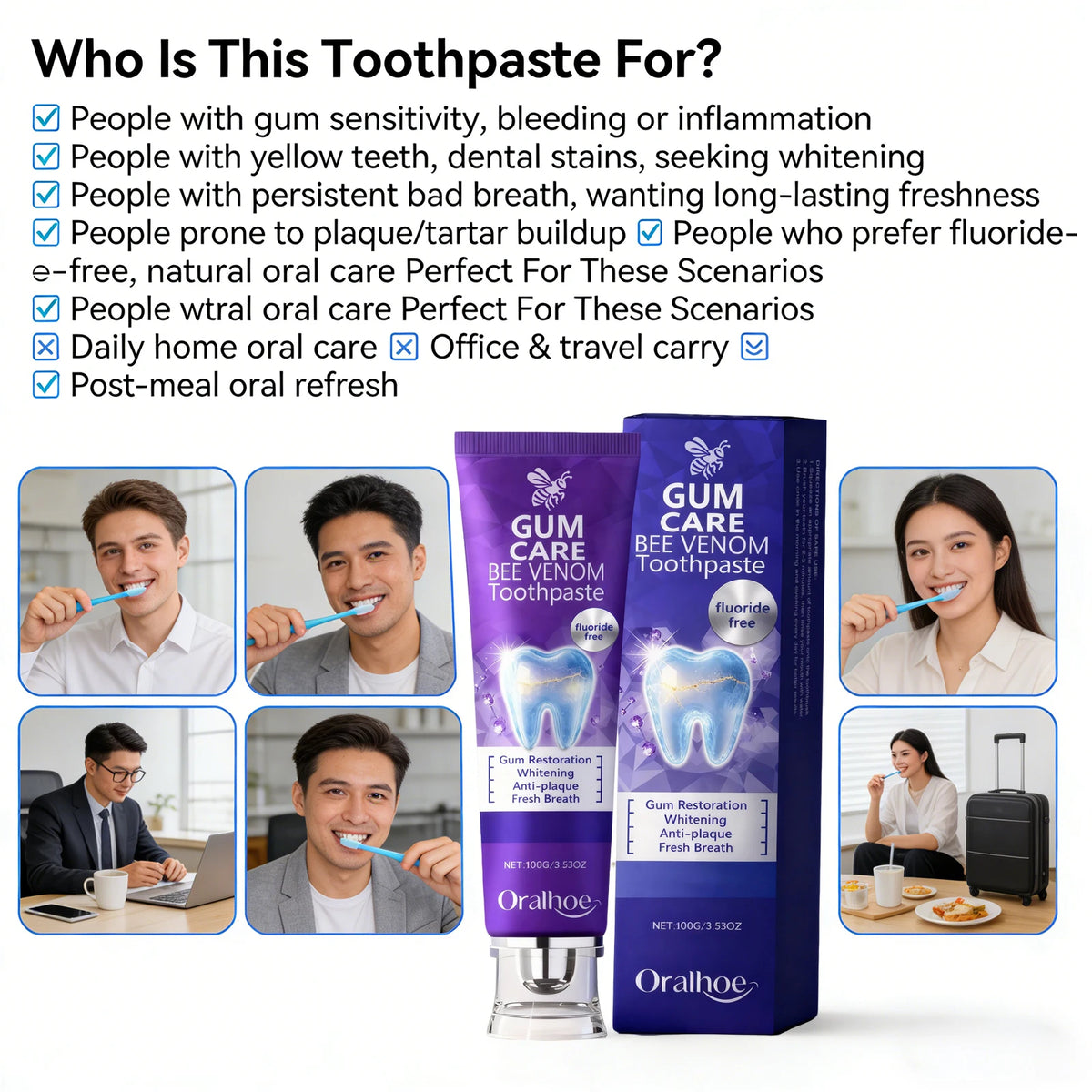 Bee Venom Gum Repair and Teeth Whitening Toothpaste