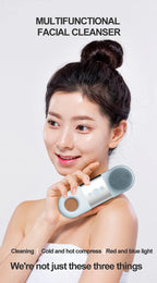 Hot and Cold Facial Cleansing Brush with Sonic Massage