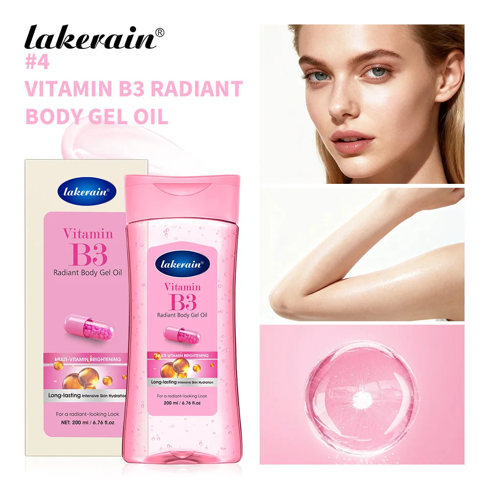 Radiant Nourishing Body Gel Oil for Dry Skin Care