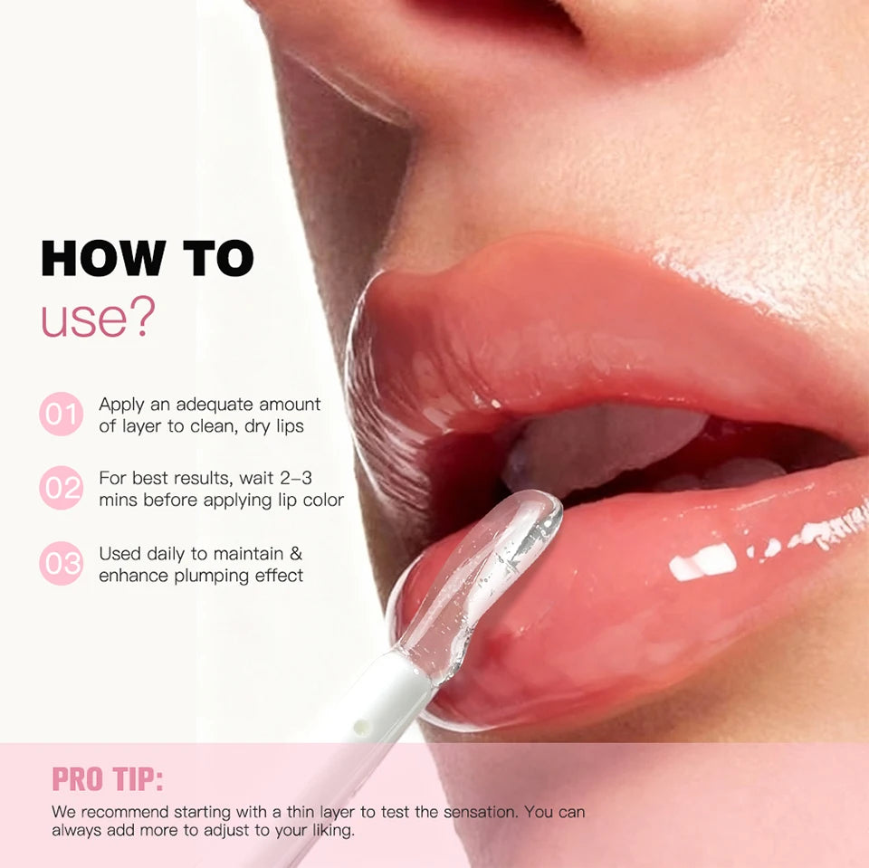 Volumizing Lip Plumper Serum with High-Shine Hydrating Finish
