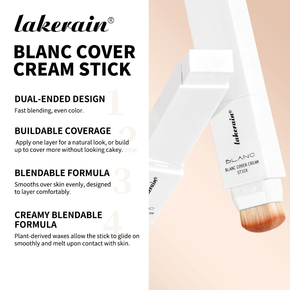 Color-Changing Foundation Stick with Detachable Blending Brush
