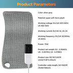 Electric Heating Pad with 10 Temperature Levels and Timer