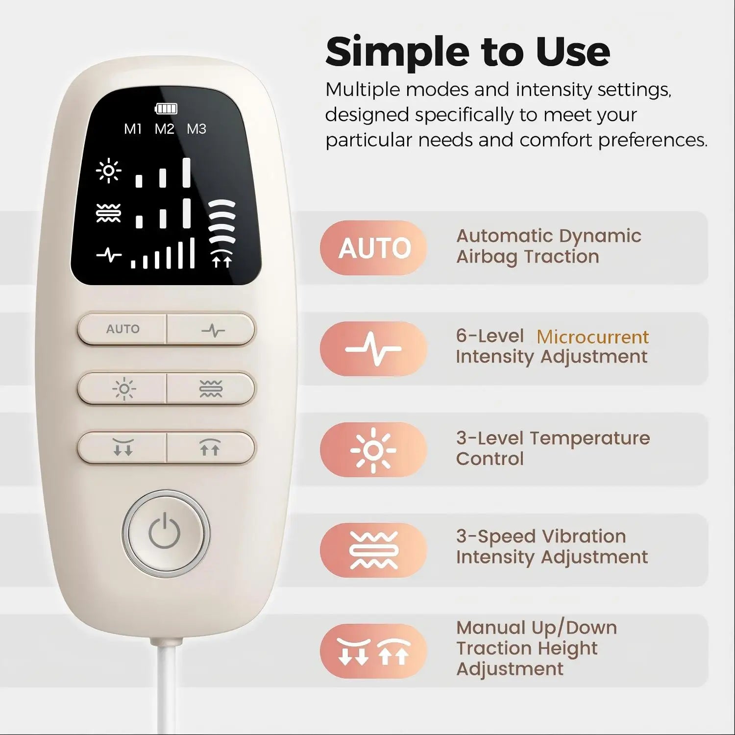 Electric Lumbar Traction Massager with Airbag Back Stretcher - 5