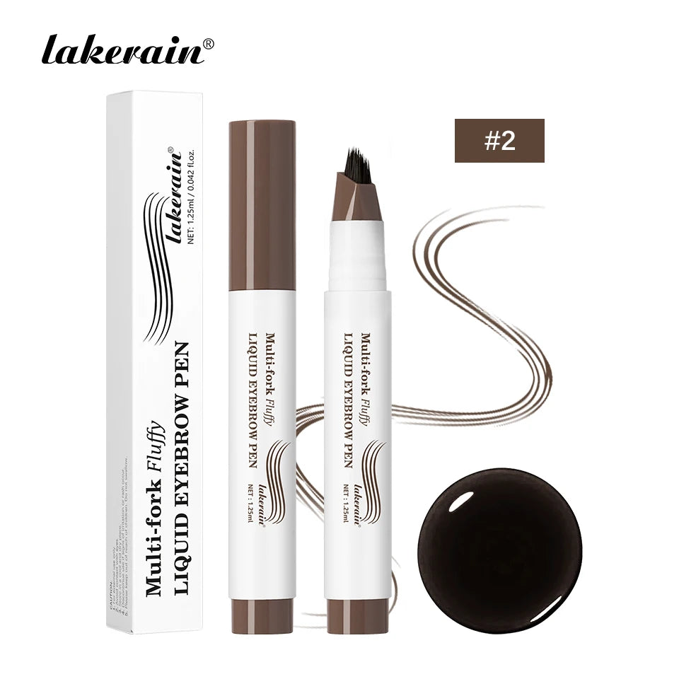 Waterproof Multi-Fork Liquid Eyebrow Pen for Natural Brows - 23