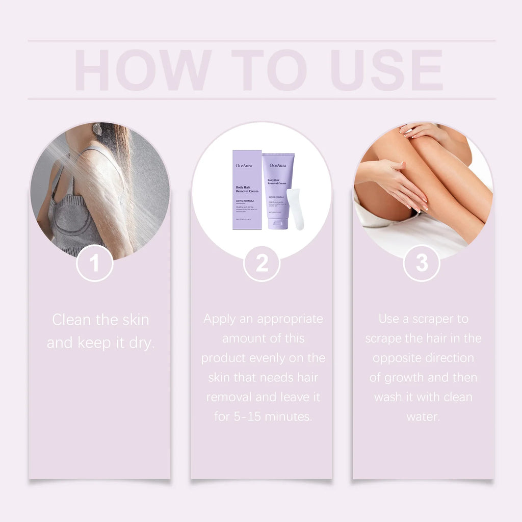 Painless Gentle Hair Removal Cream for Full Body