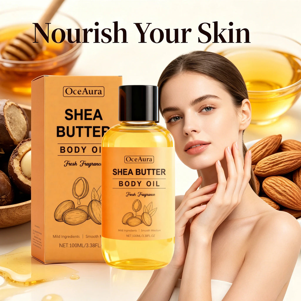 Shea Butter Nourishing Body Oil for Dry Skin
