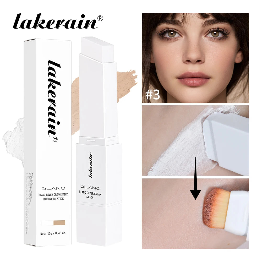 Color-Changing Foundation Stick with Detachable Blending Brush