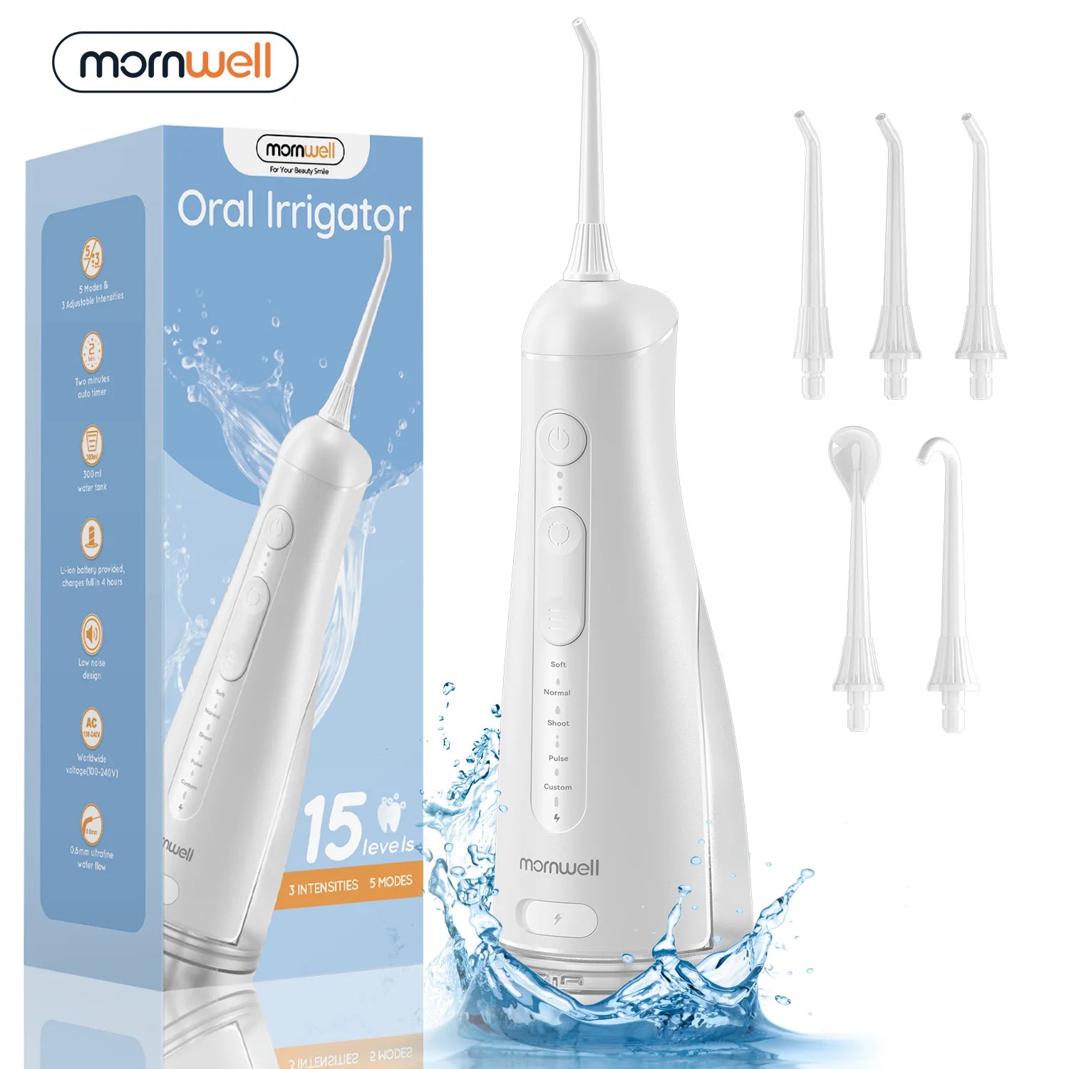 Portable Rechargeable Water Flosser for Teeth Cleaning - 1