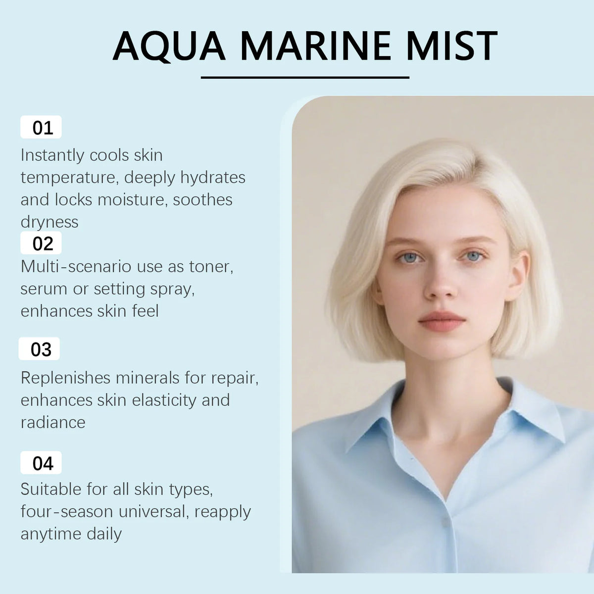 Sea Water and Hyaluronic Acid Hydrating Facial Mist