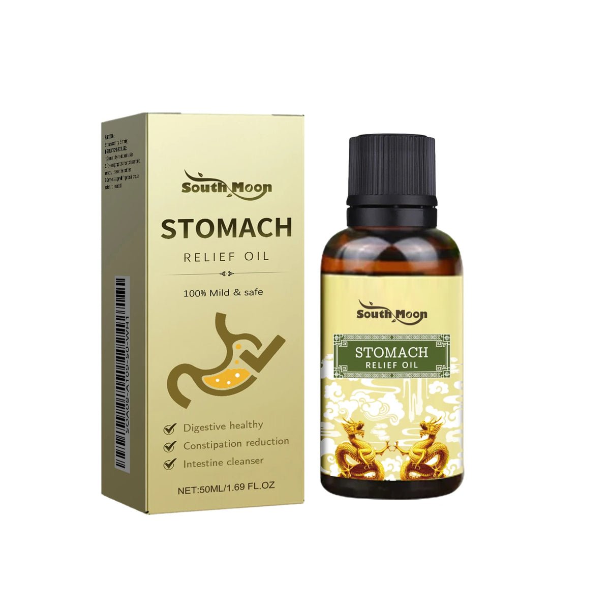 Herbal Abdominal Massage Oil for Natural Constipation Relief