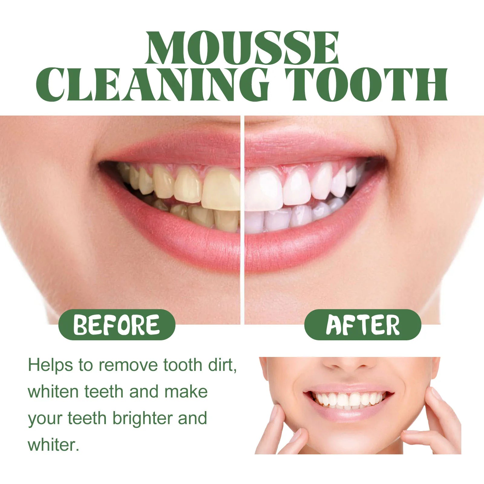 Whitening Foaming Toothpaste for Stain Removal and Deep Cleaning - 13