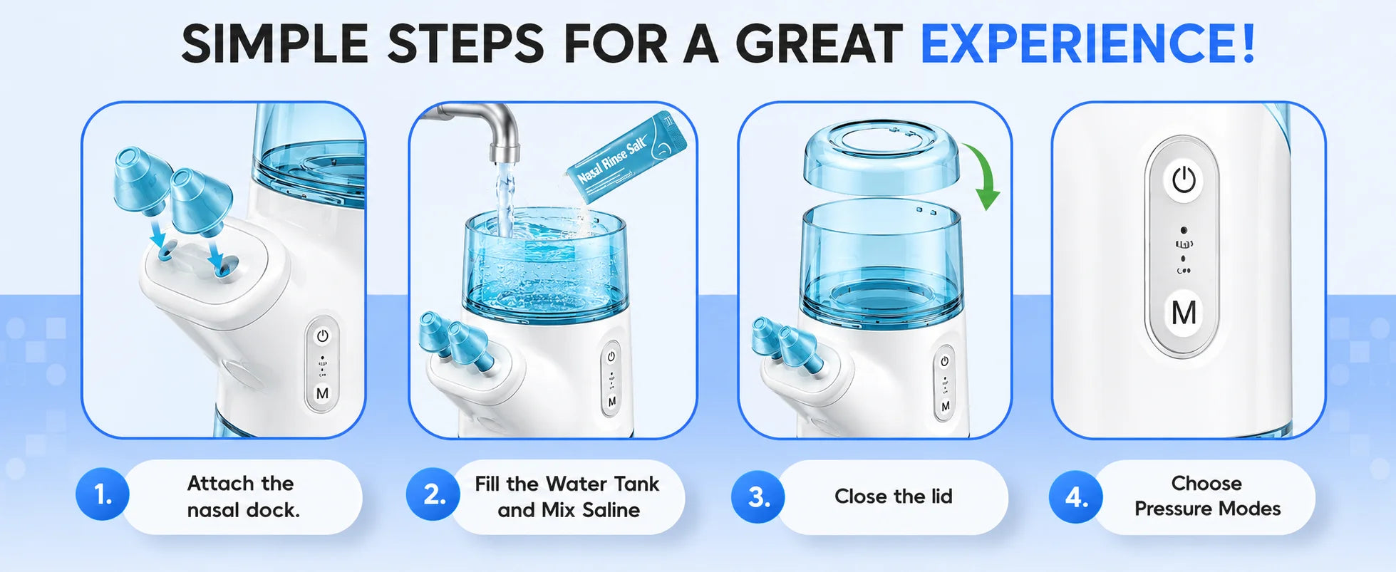 Portable Electric Nasal Irrigator with Dual Tank System - 15