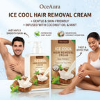 Ice Cool Painless Hair Removal Cream for Face and Body