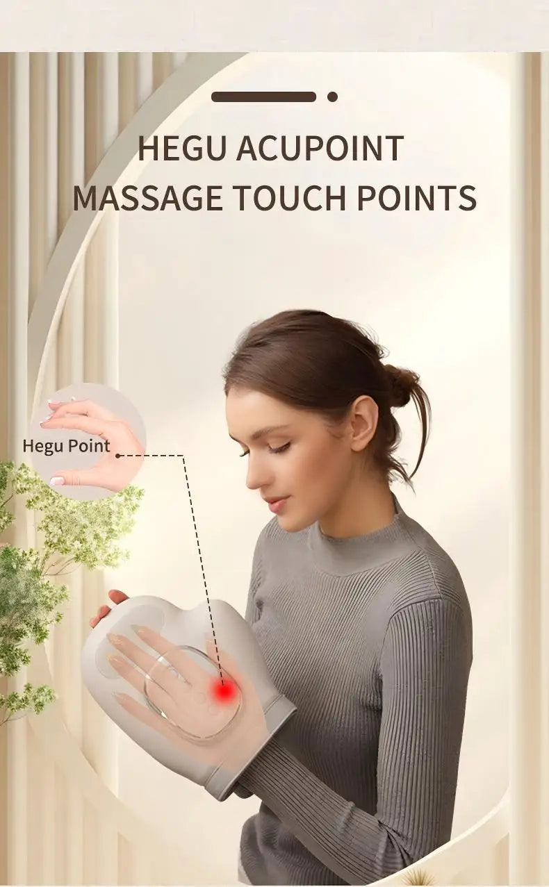 Rechargeable Hand and Wrist Massager with Heat and Air Compression