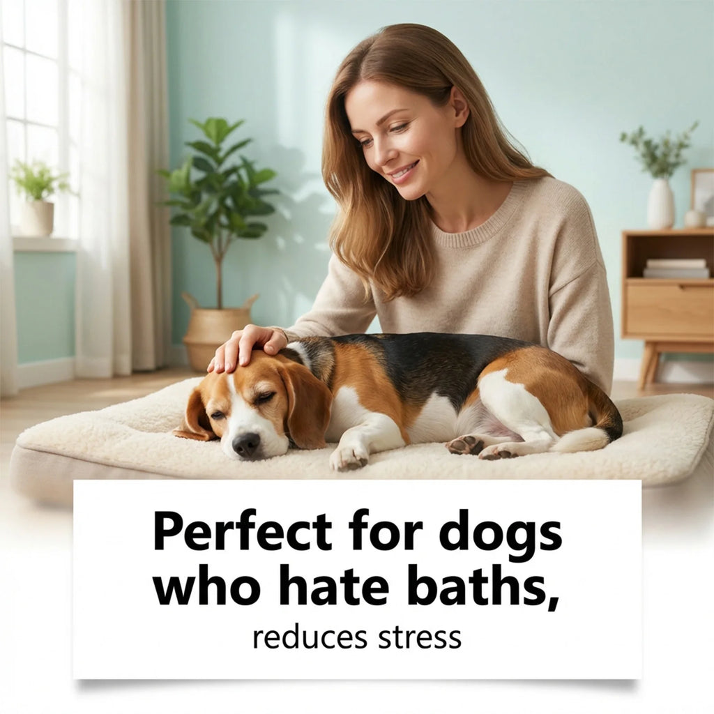 Waterless Dog Shampoo Spray for Fresh Coat and Odor Removal