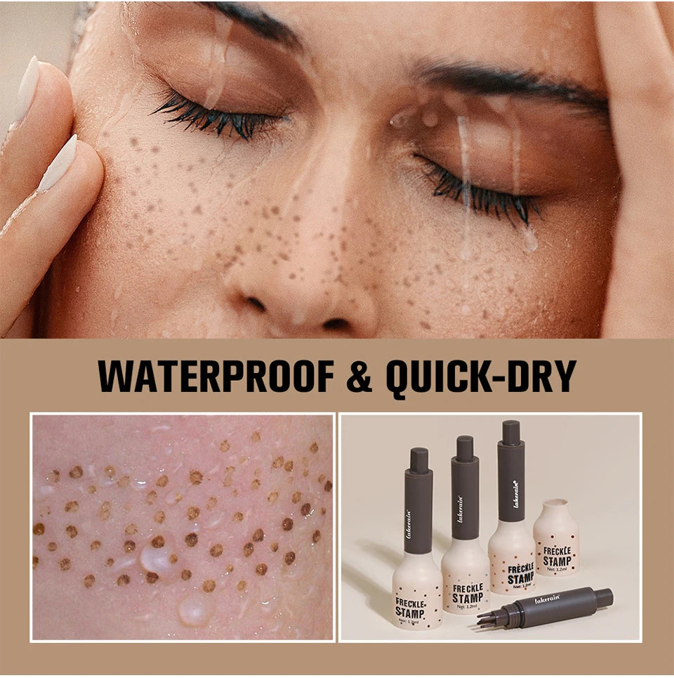 Waterproof Natural Looking Freckle Stamp Makeup Pen - 12