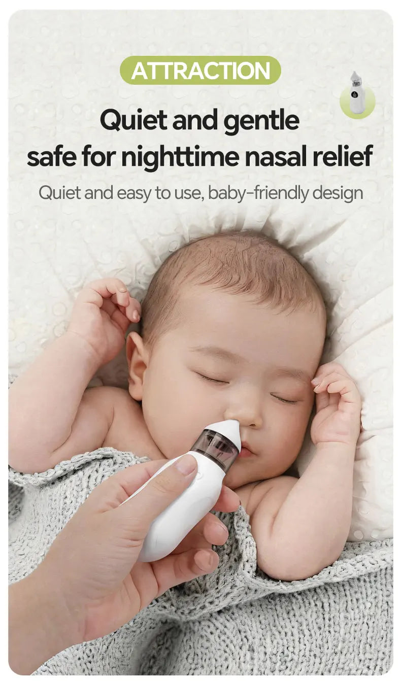 Electric Baby Nasal Aspirator with 9 Suction Levels
