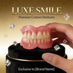 Realistic Full Set Upper and Lower Dentures for Natural Smile