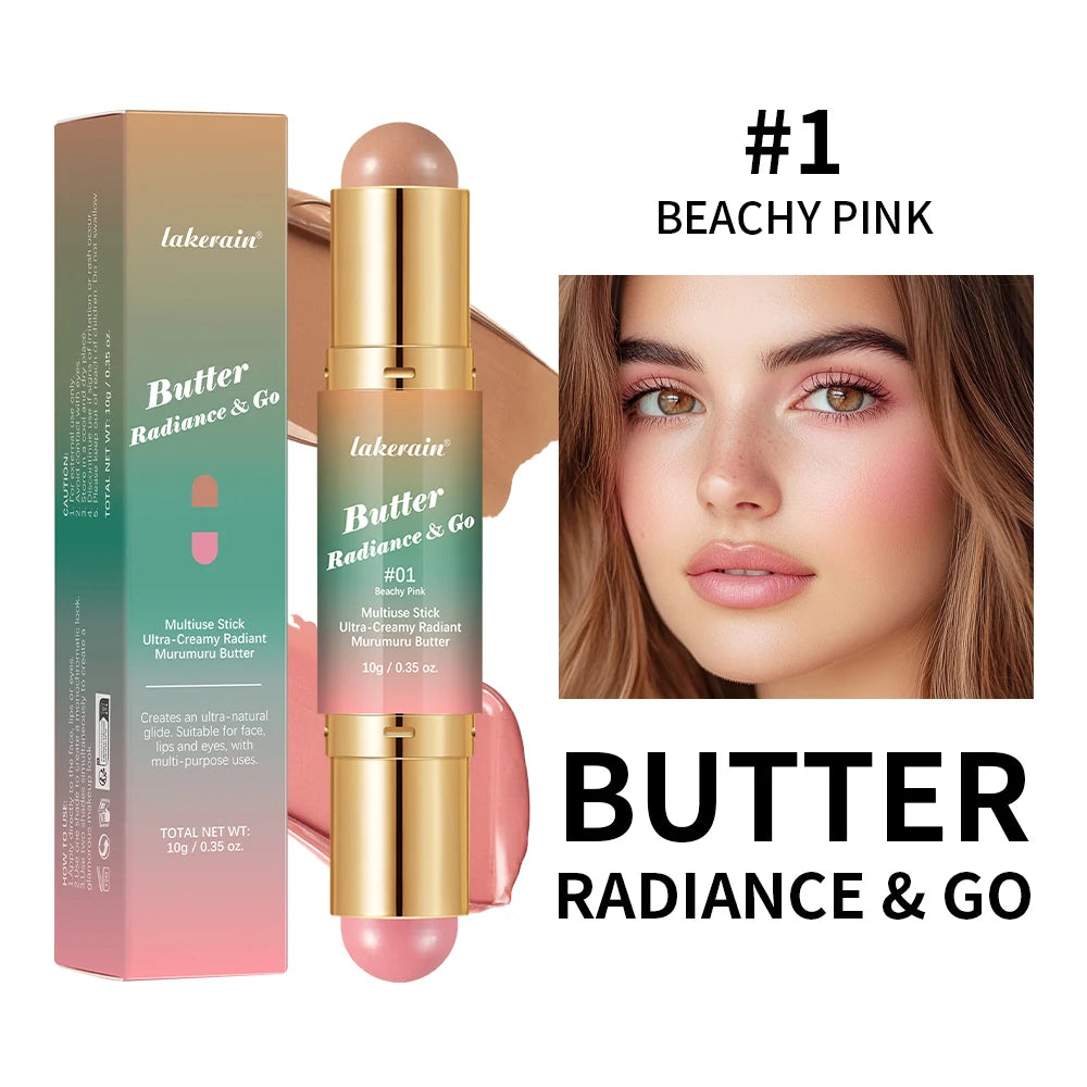 Dual-Ended Cream Blush and Bronzer Makeup Stick - 23