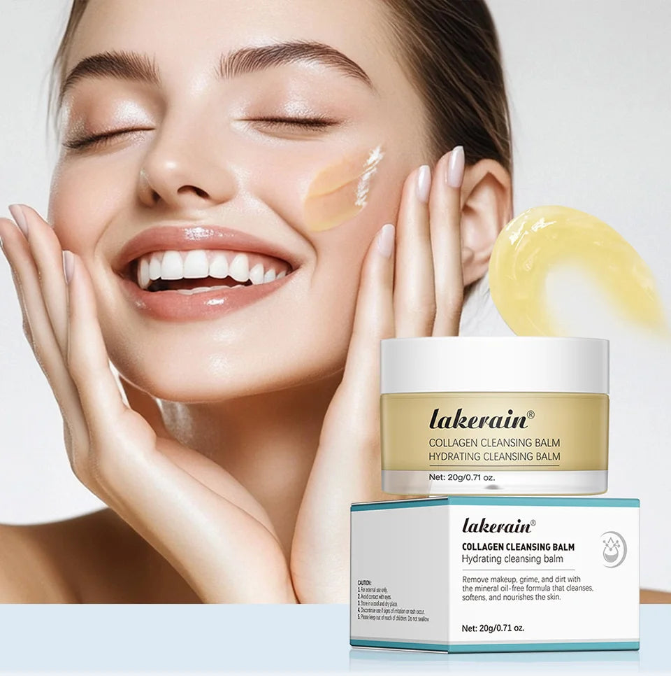 Collagen Hydrating Cleansing Balm for Deep Makeup Removal