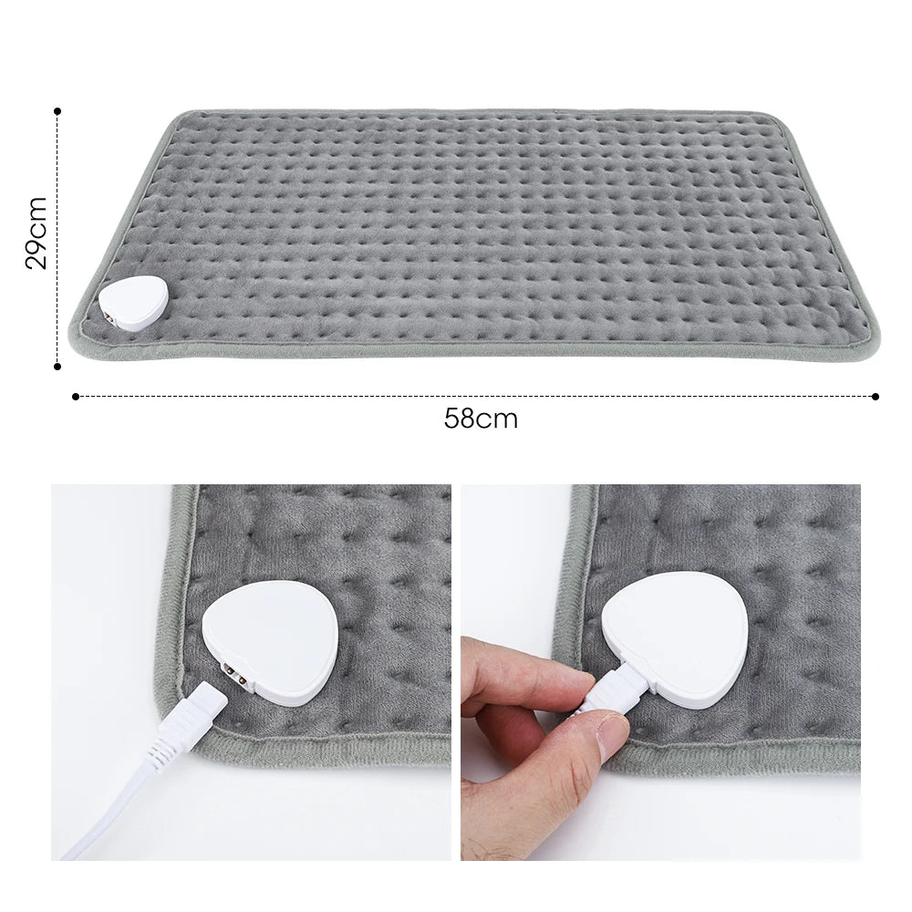 Adjustable Electric Heating Pad for Back and Body Pain Relief