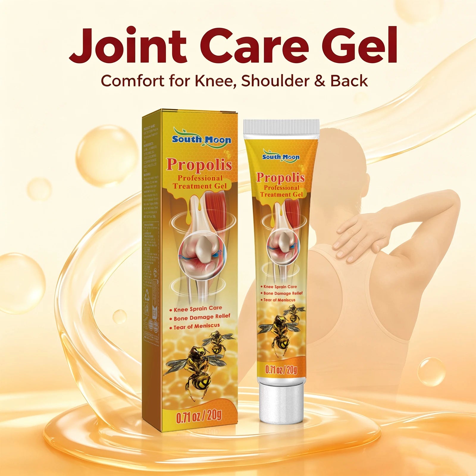 Propolis Cooling Joint and Muscle Massage Relief Gel - 6