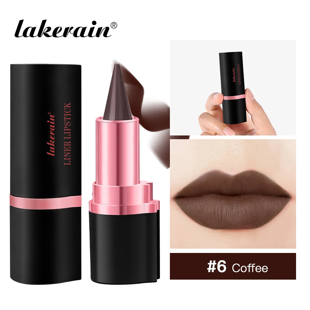 2-in-1 Waterproof Matte Lipstick and Lip Liner Crayon - 39