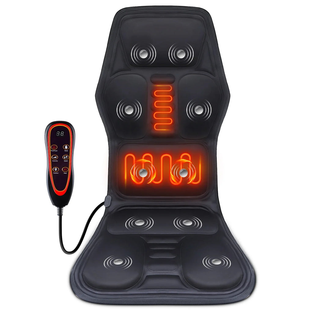 Full-Body Electric Heated Vibration Massage Chair Mat