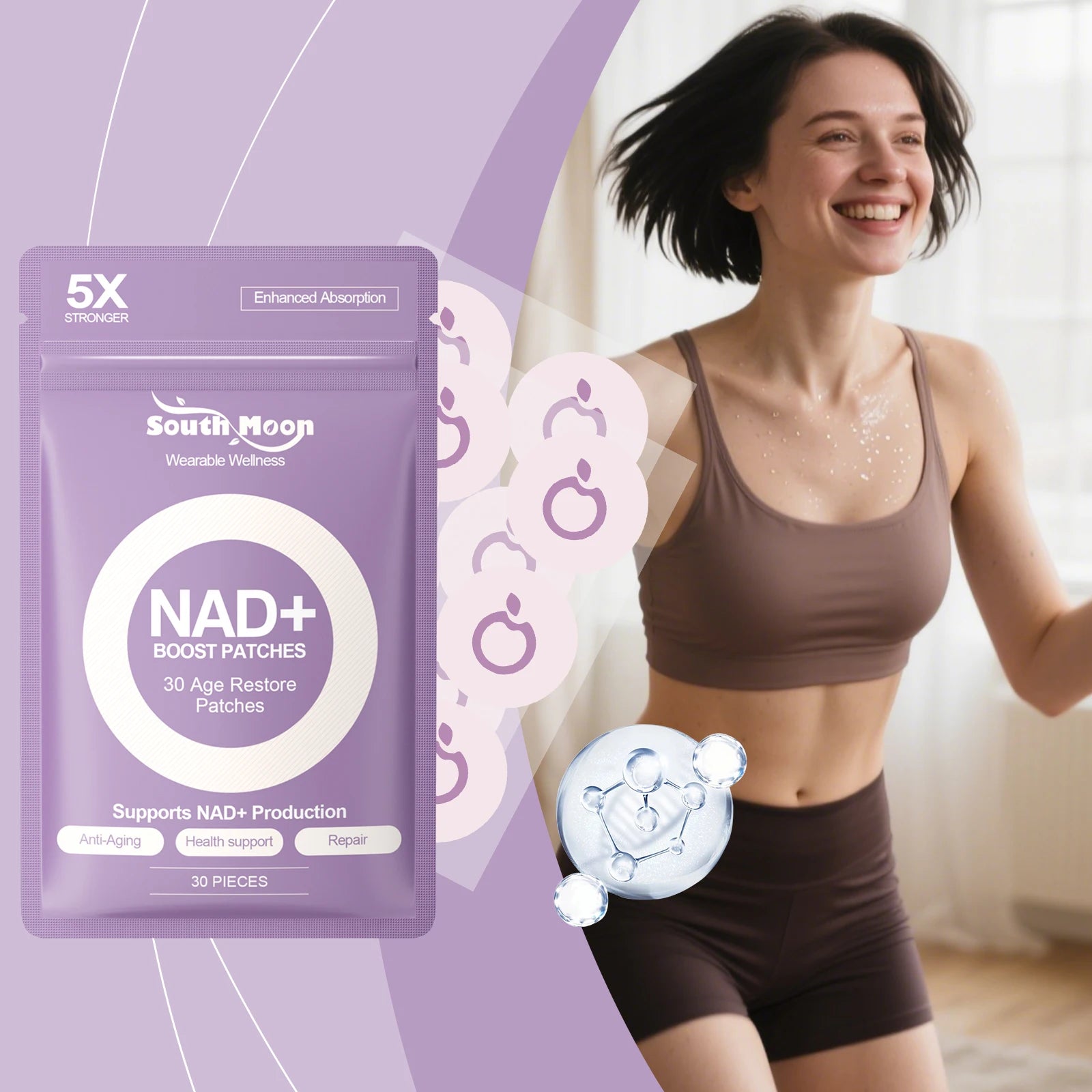 NAD+ Age Restore Transdermal Patches - Anti-Aging Wellness Support - 4