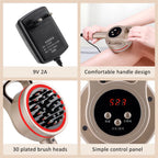 Electric Microcurrent Meridian Body Massager with Heat and Vibration
