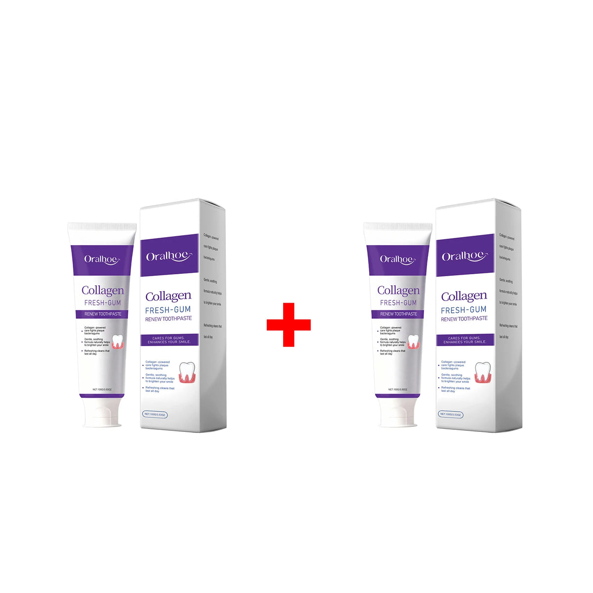 Collagen Whitening Toothpaste for Gum Care and Fresh Breath