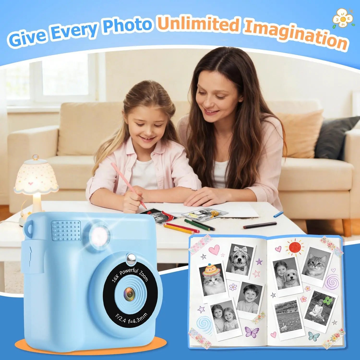 Instant Print Camera for Kids - 3