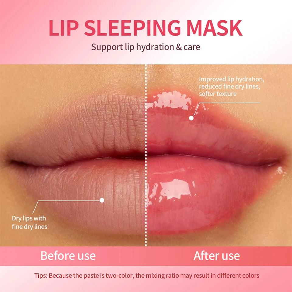 Dual-Color Hydrating Lip Sleeping Mask for Dry Lips - 12