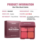 4-Shade Soft Blur Face Blush Palette