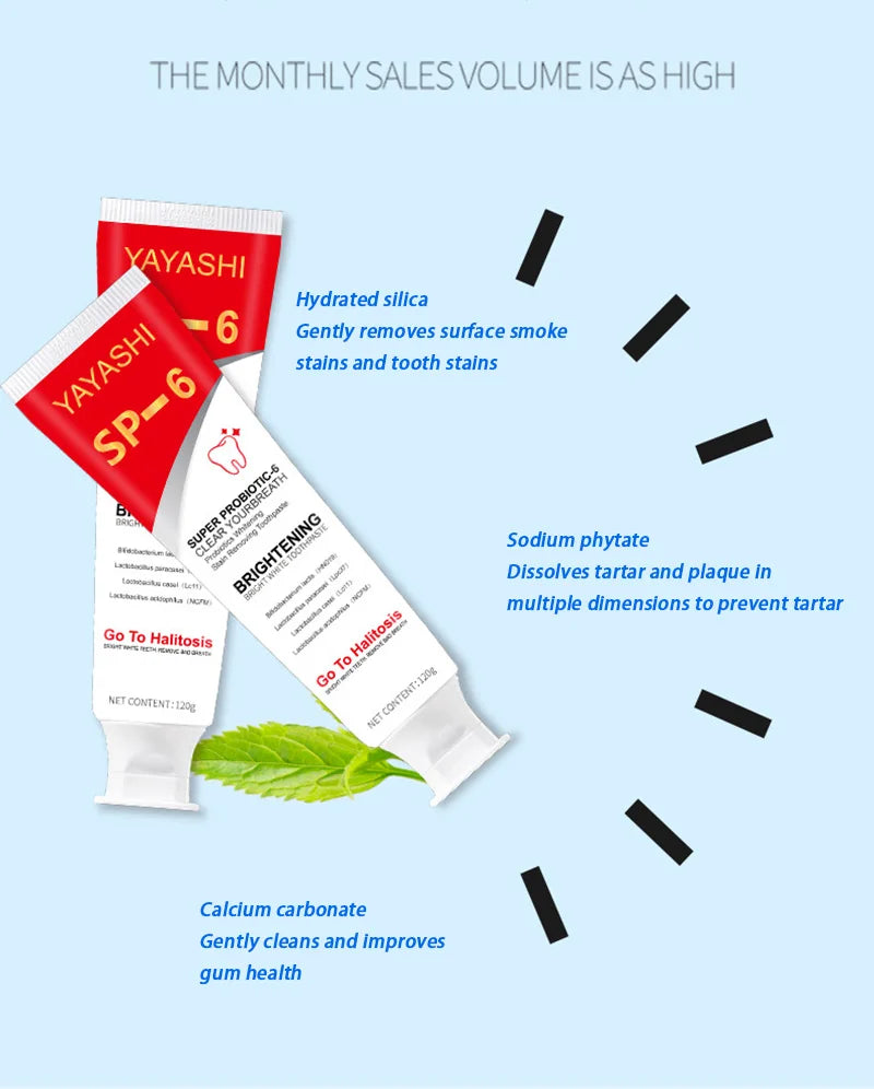 Probiotic Teeth Whitening Toothpaste for Stain Removal and Fresh Breath - 11