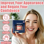 Instant Smile Cosmetic Dentures with Comfortable Silicone Gum Base