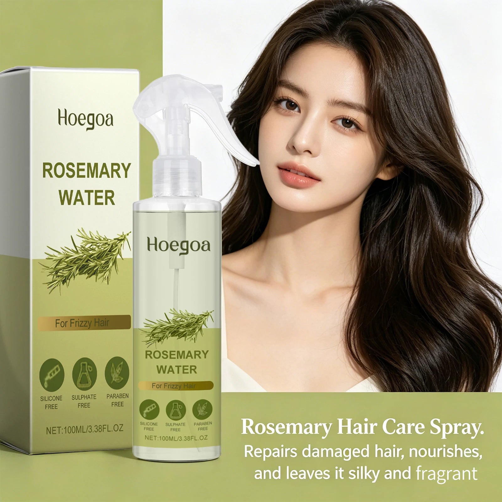 Rosemary Strengthening Hair Care Spray for Frizz and Oil Control - 4