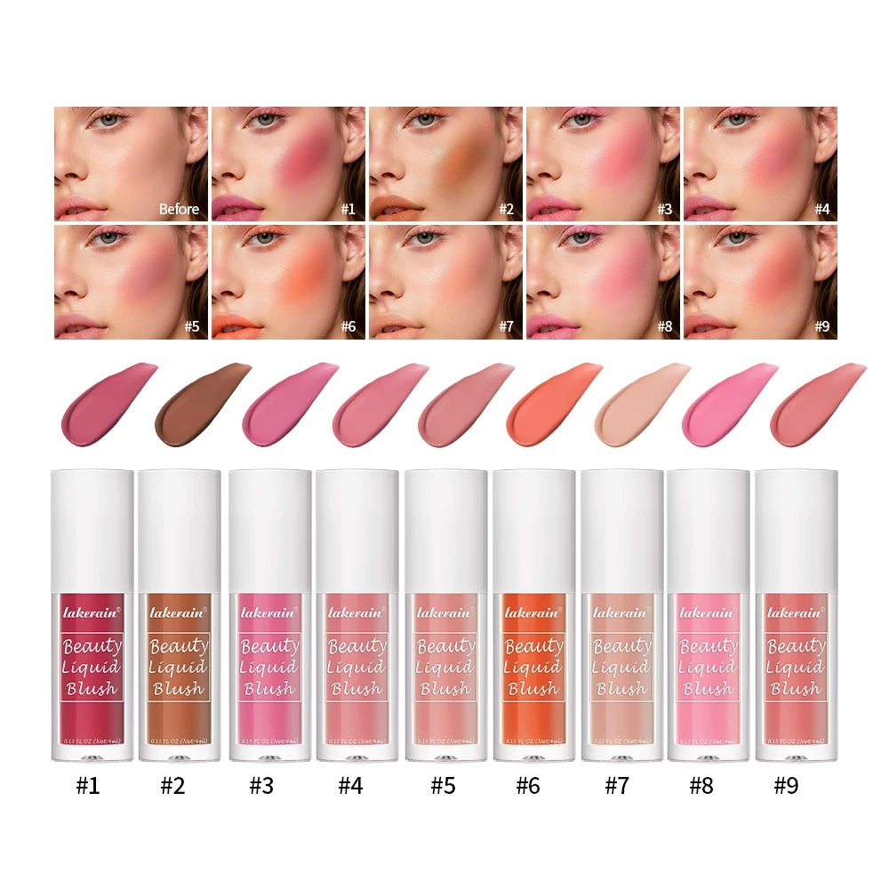 Waterproof Long-Lasting Liquid Cheek Blush - 1