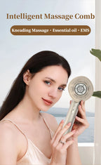 Electric Scalp Massage Comb with Red Light and Serum Applicator