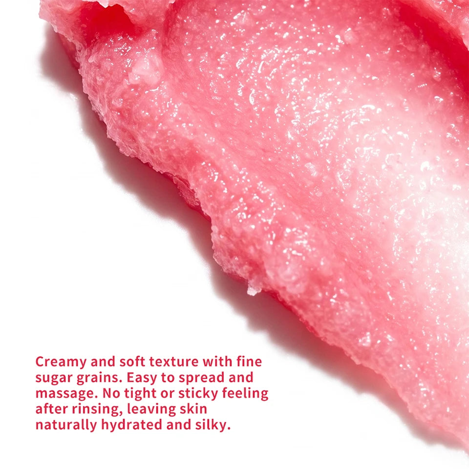 Raspberry Vanilla Sugar Body Scrub for Smooth Exfoliated Skin