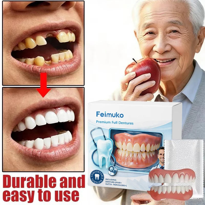 Adjustable Snap-On Cosmetic Dentures for Instant Smile Correction - 3