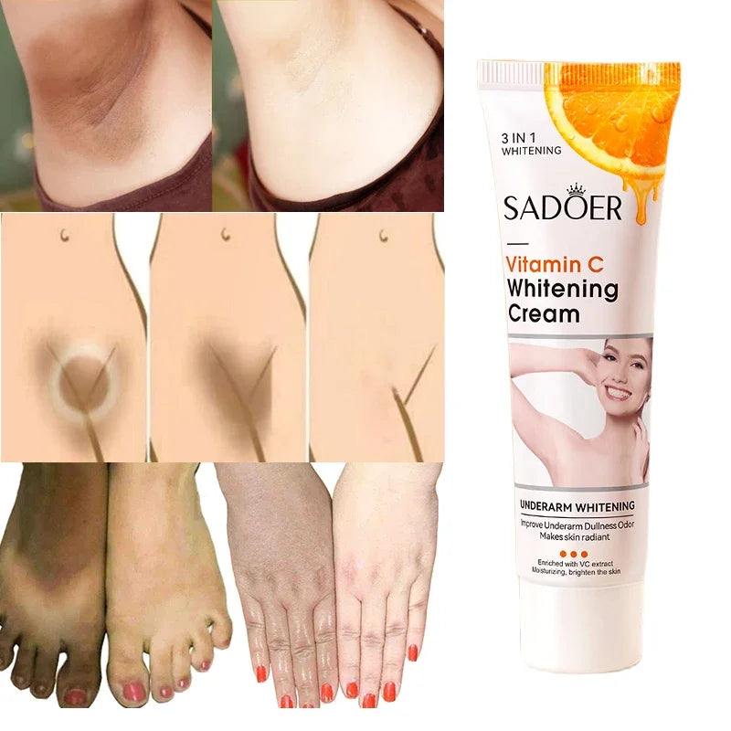 Vitamin C Brightening Cream for Dark Spots and Underarms
