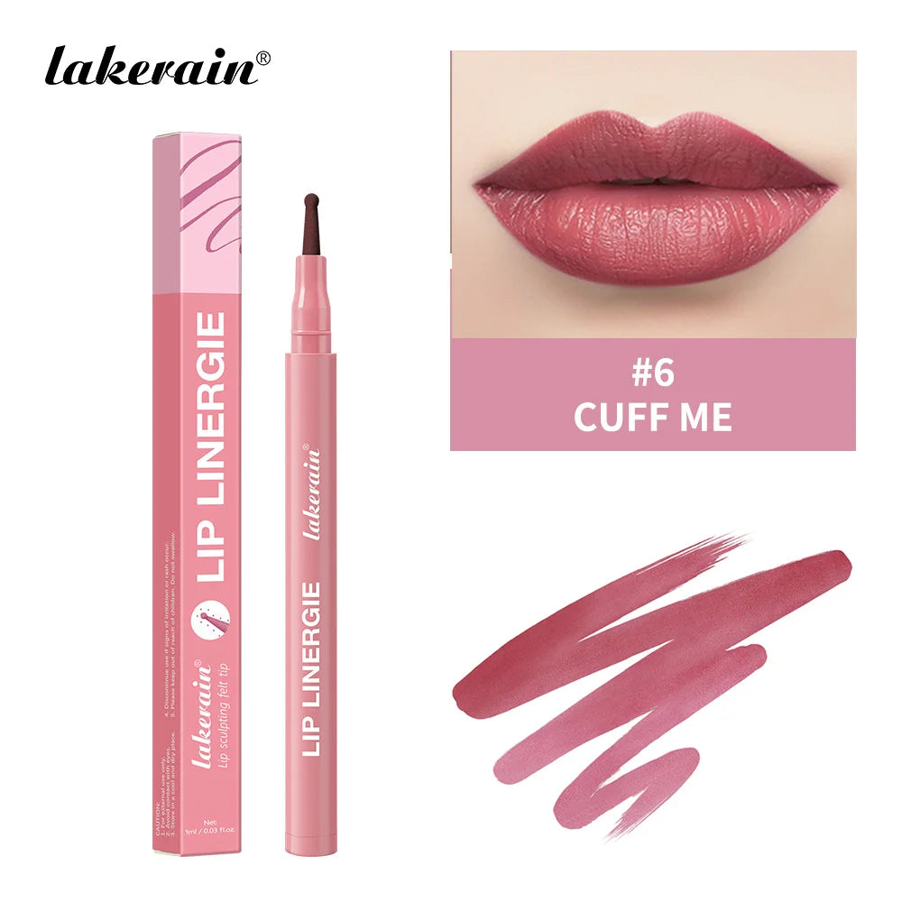 Waterproof Sculpting Ballpoint Felt Tip Lip Liner Stain