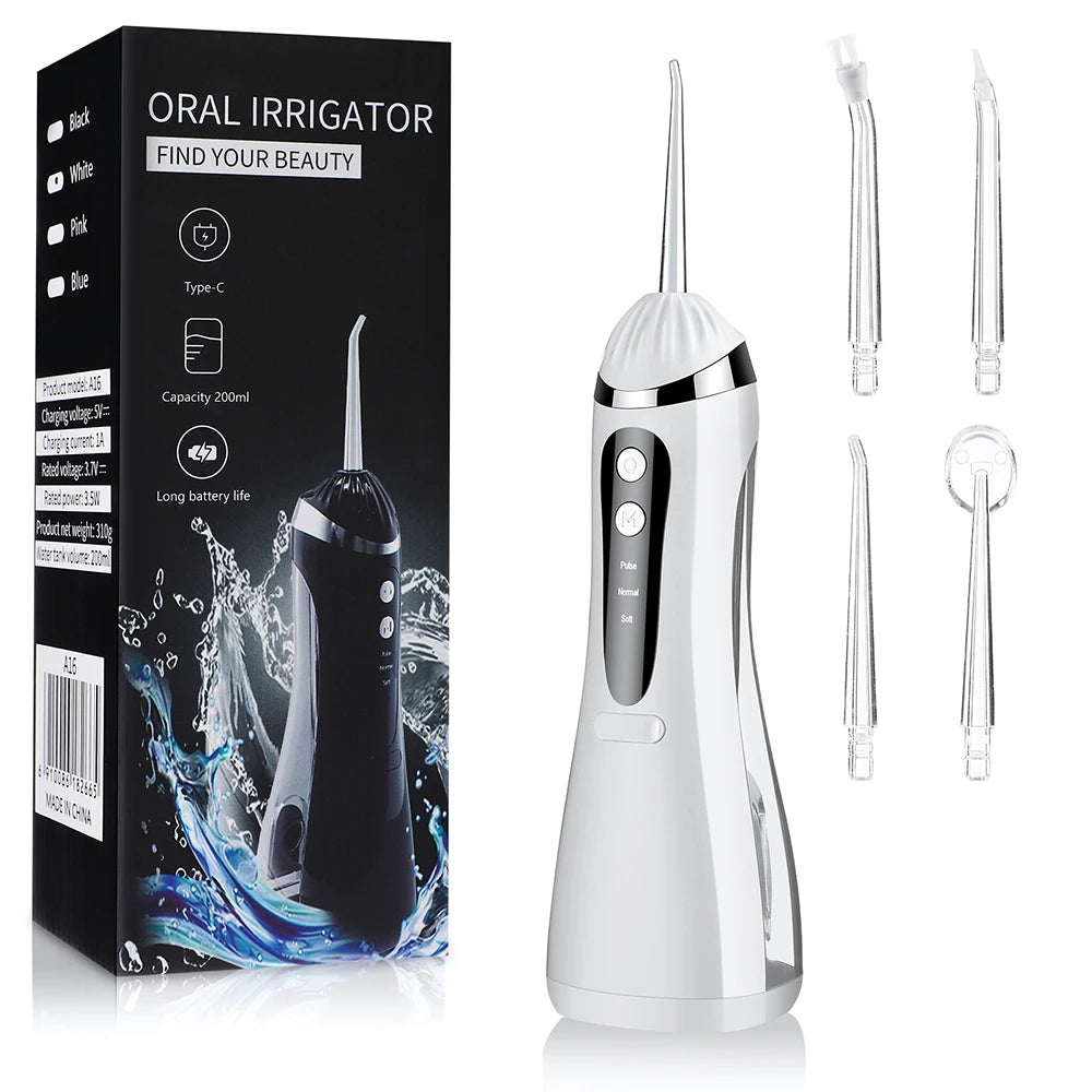 Portable Rechargeable Oral Irrigator Dental Water Flosser - 9