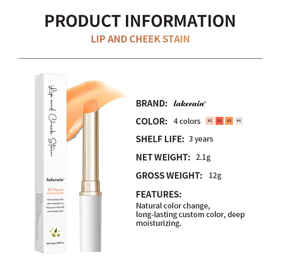 pH-Activated Color-Changing Lip and Cheek Stain