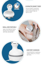 Electric Cordless Scalp and Body Massager